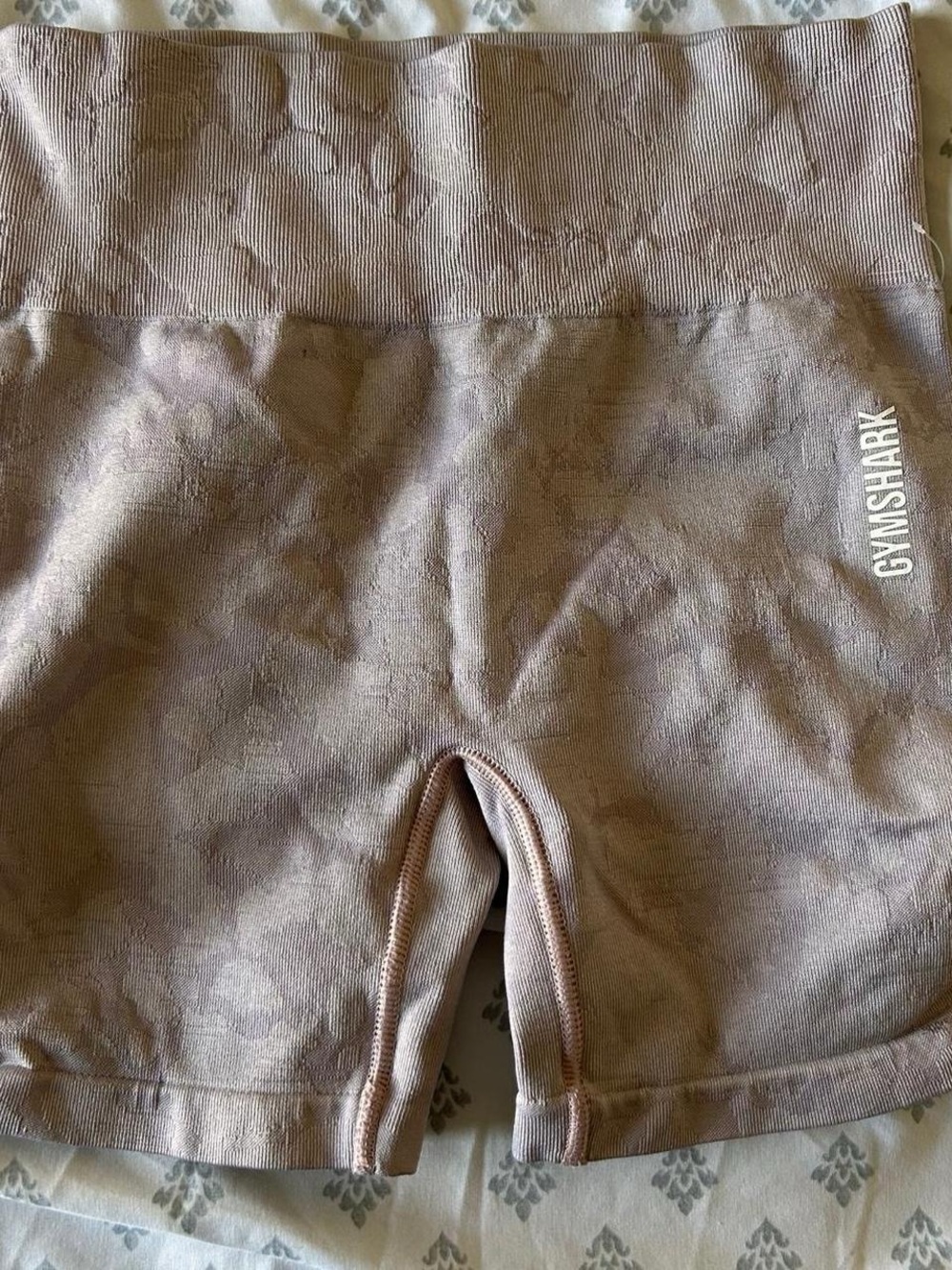 Gymshark Taupe Seamless High-Waist Bike Shorts